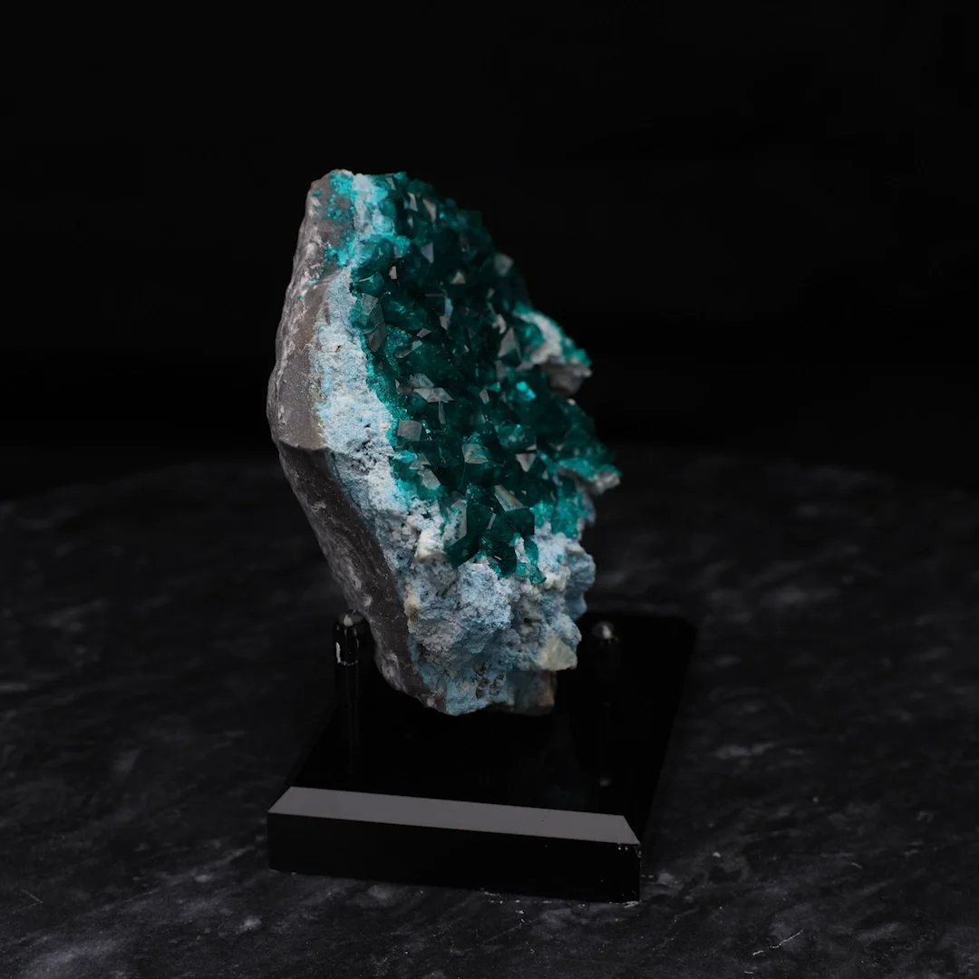 Dioptase Verte-bleue Naturelle De Namibie - Pierre Précieuse 2,20 Carats Non Traitée, 8,5 X 6,5 Mm ★★ P477.200T