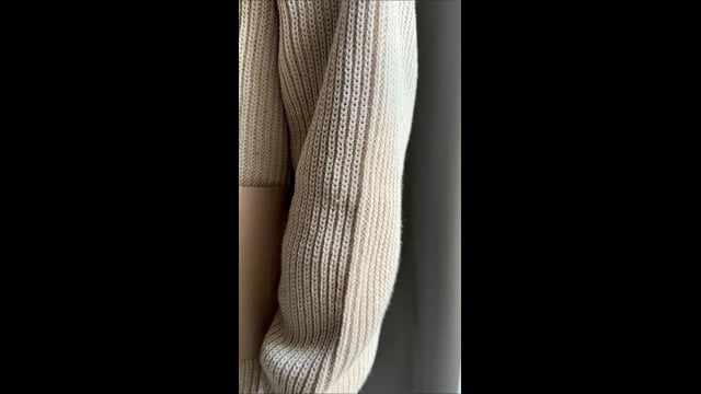 Cardigan Bolso Couro Areia