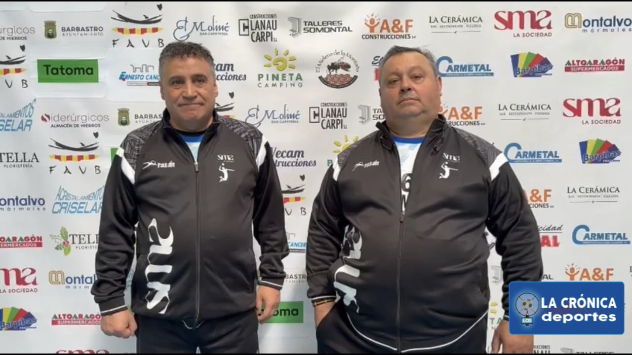 FERNANDO, TOÑO, HILDA Y MARINA (Entrenadores y jugadoras SMA Barbastro)