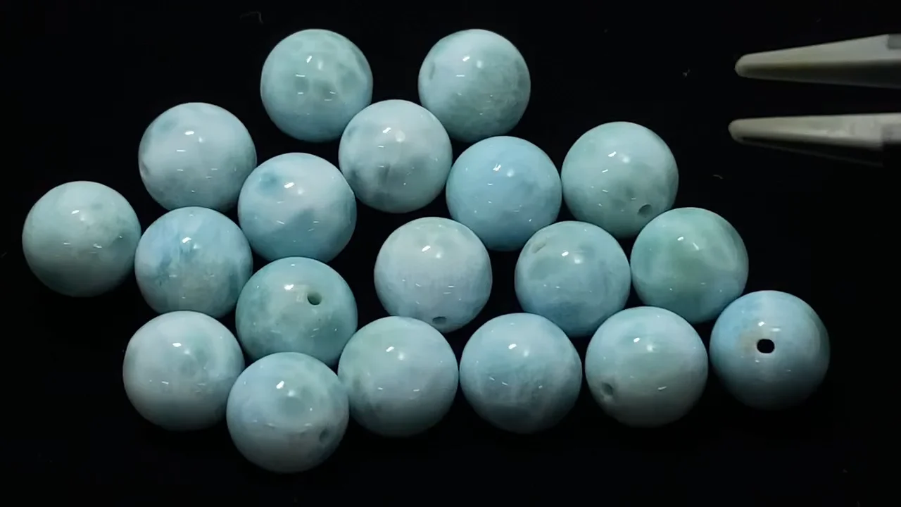 ラリマー AAA- ラウンド10mm 1粒【粒売り】 - 天然石ビーズ