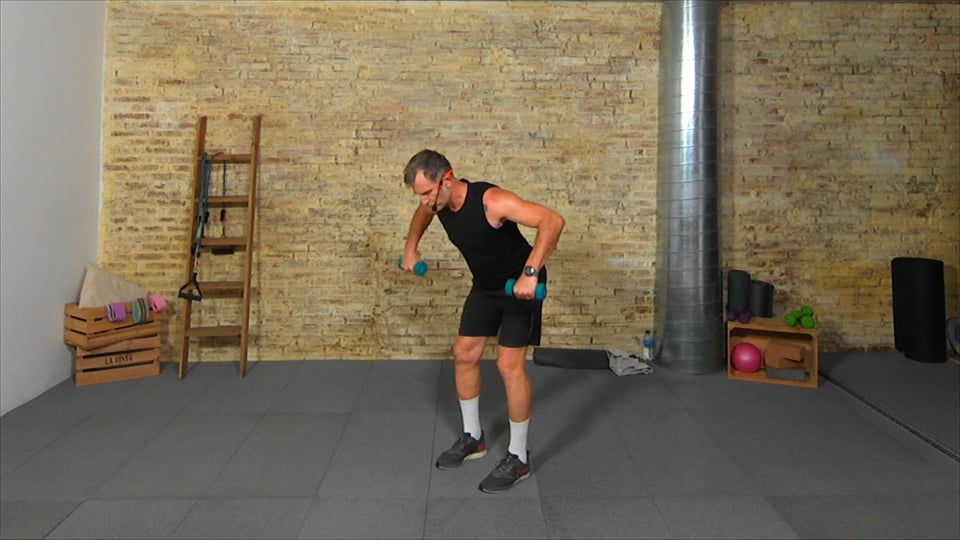 Tonificación total con mancuernas