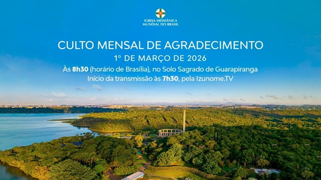 Capa do vídeo “Cerimônia do Culto Mensal de Agradecimento de Março | Solo Sagrado de Guarapiranga - 01/03/2026”