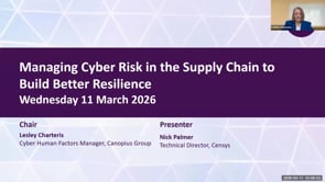 SASIG Webinar - Managing Cyber Risk in the Supply Chain to Build Better Resilience 2026-03-11 10:59:51