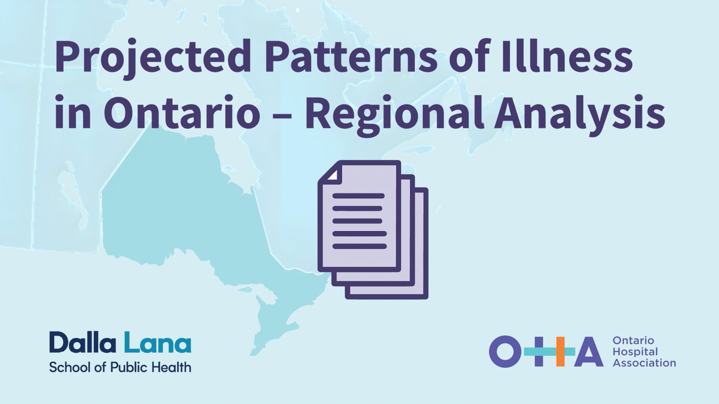 Projected Patterns of Illness in Ontario – Regional Analysis | Videos ...