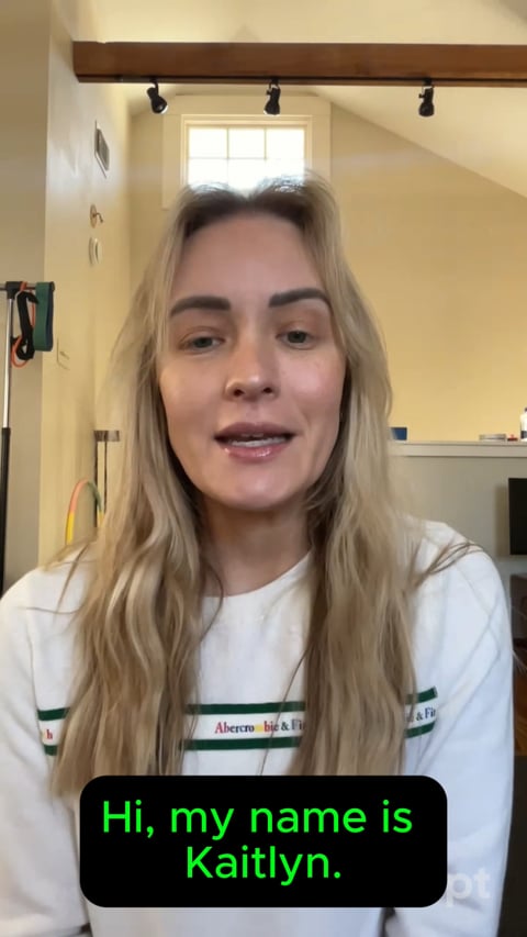Kaitlyn D testimonial