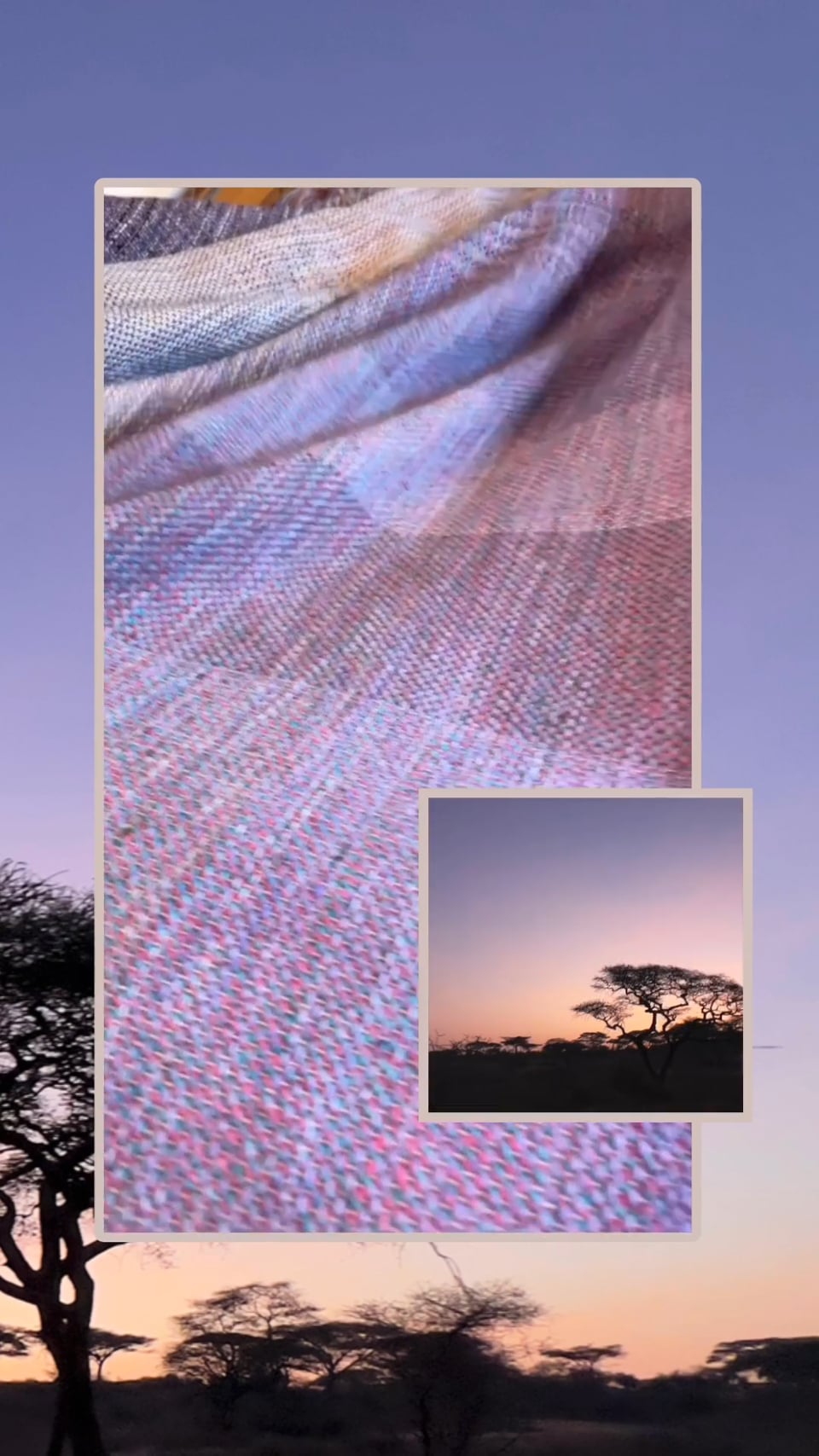 African Skies #5 Luxury Heirloom Handwoven Blanket