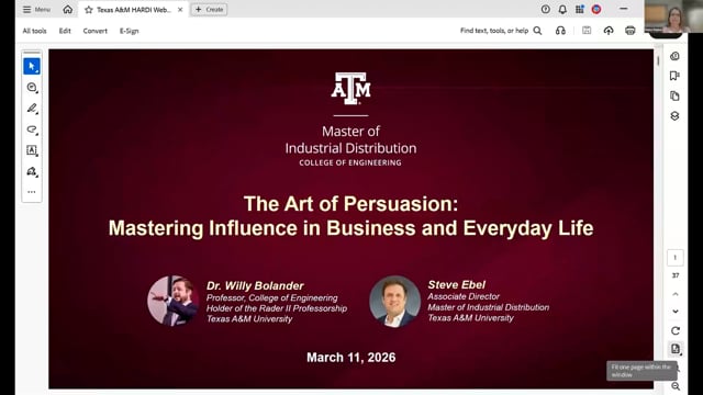 Webinar Replay: The Art of Persuasion:  Mastering Influence in Business and Everyday Life