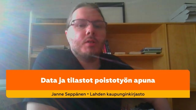 Janne Seppänen: Data ja tilastot poistotyön apuna