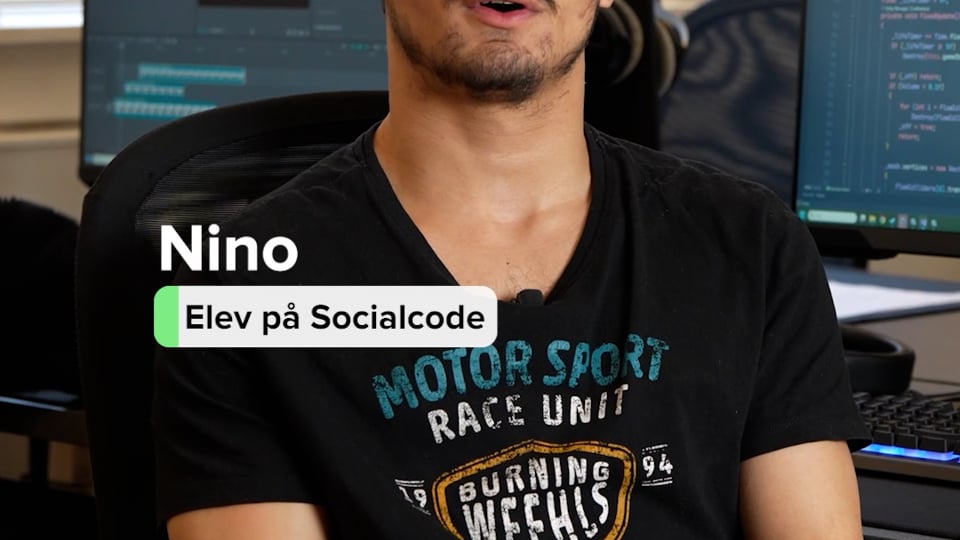 Nino, Elev på STU København, fortæller om sin hverdag på Socialcode
