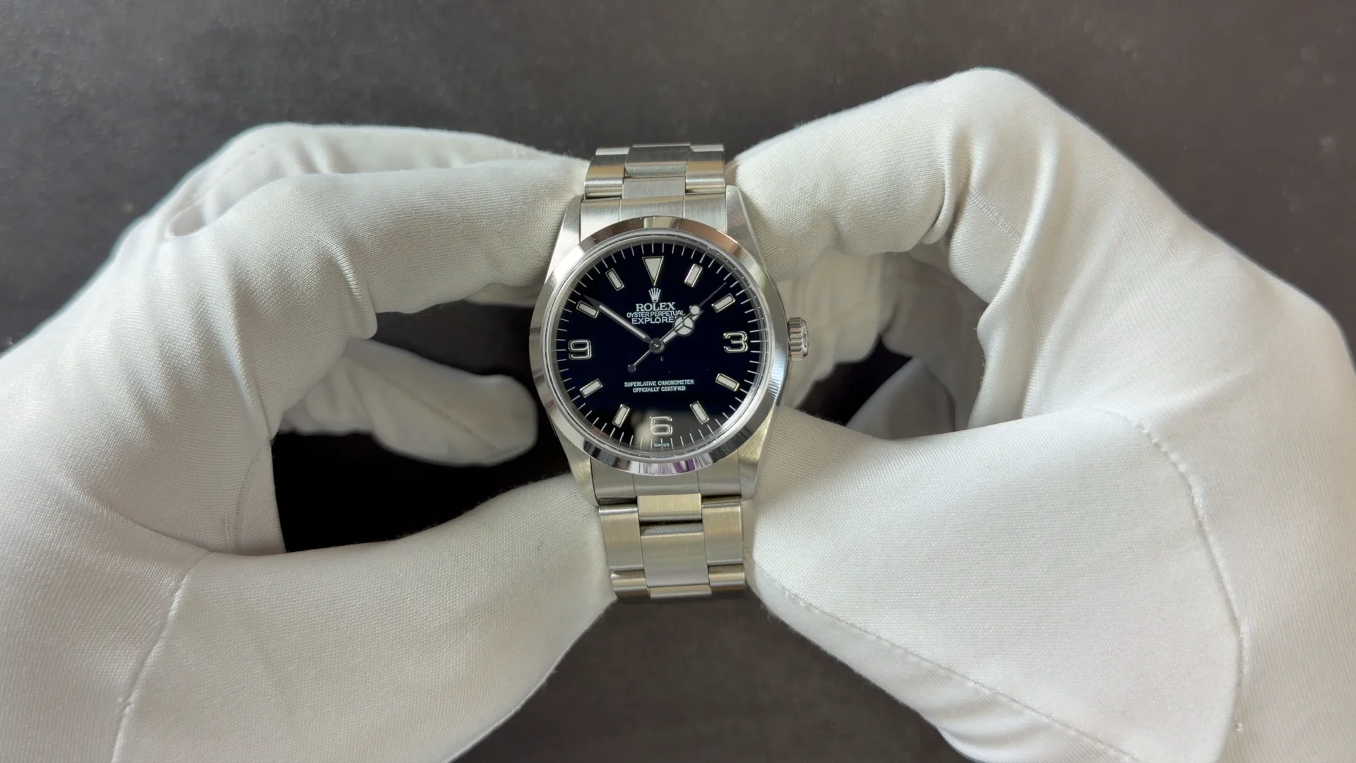 Rolex Explorer 14270 Swiss Only Dial | NOS 1998 Full Set