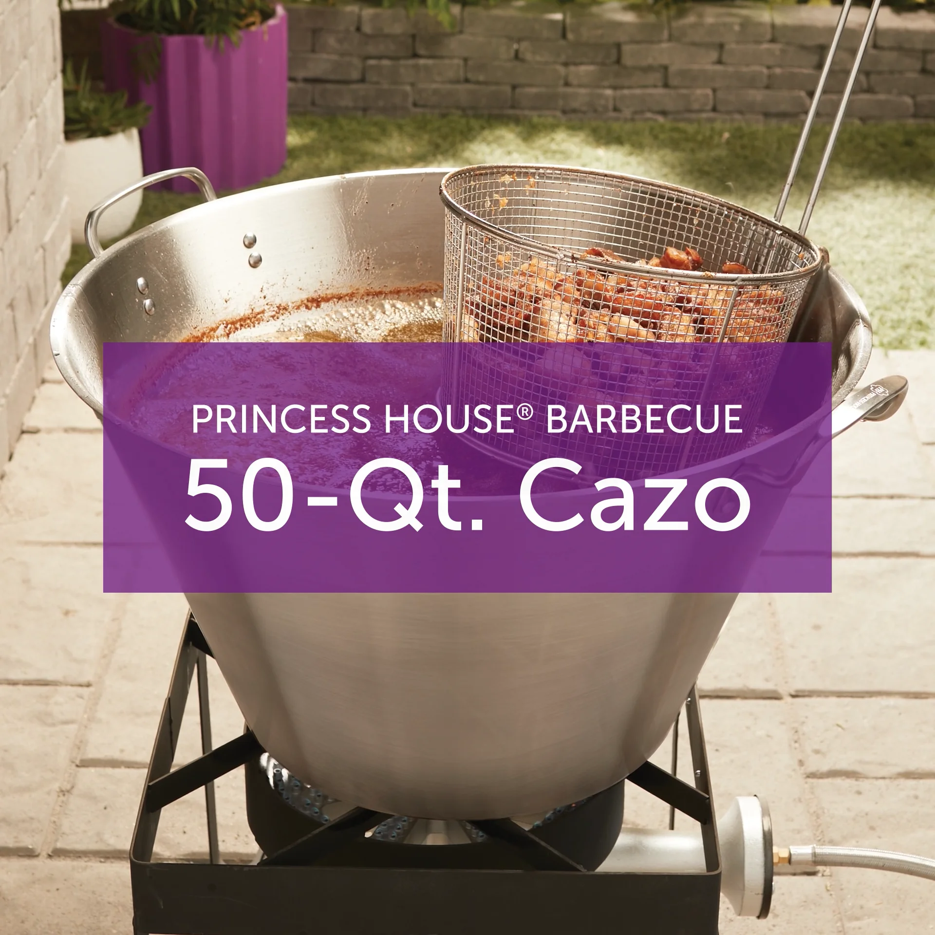 Product details for Princess House® Barbecue 50-Qt. Cazo with Fry