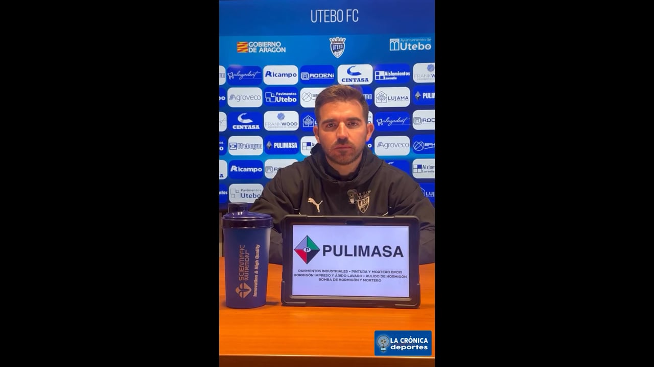 LA PREVIA / Utebo FC- Real Zaragoza B / JUAN CASAJÚS (Entrenador Utebo) Jor. 27 - Segunda Rfef Gr. 2 / Fuente: Facebook Utebo FC