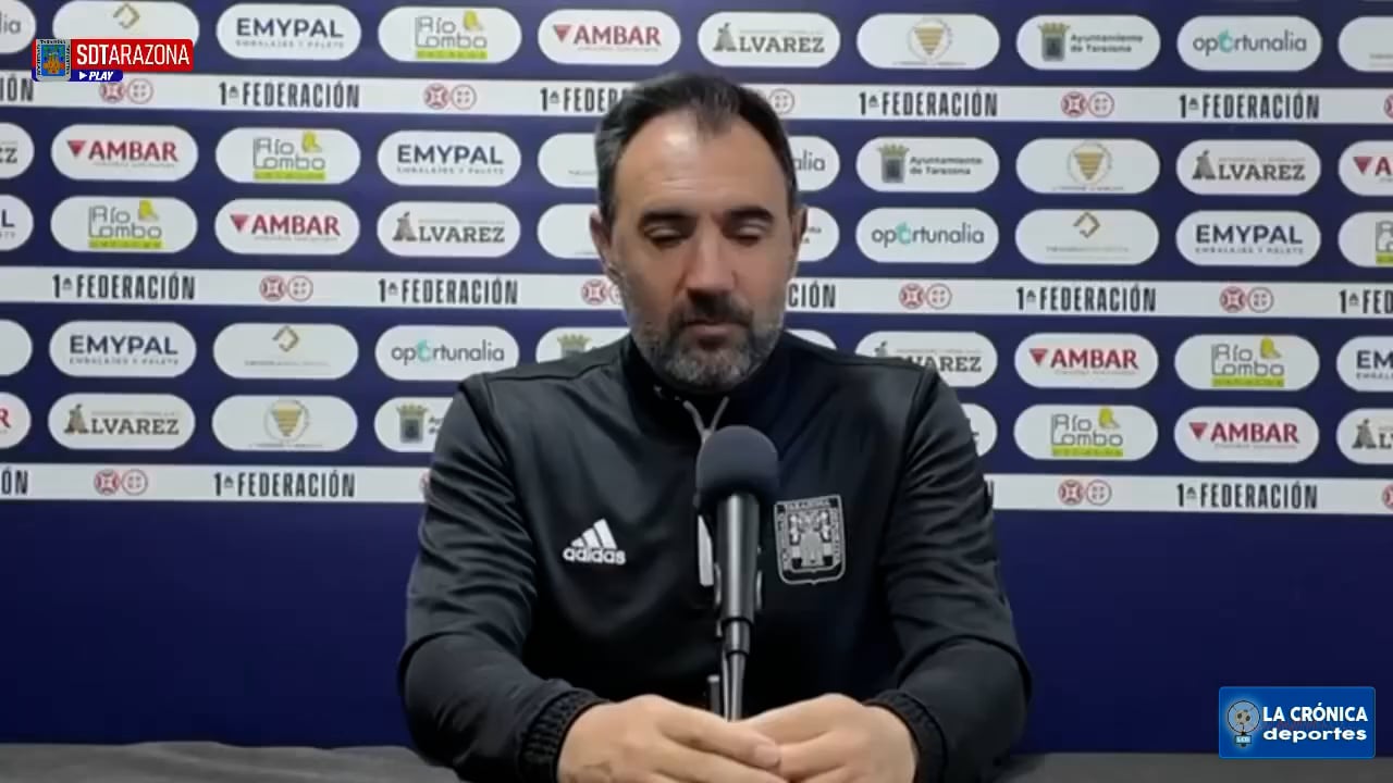 LA PREVIA / SD Tarazona - Atlético Madrileño / JUANMA BARRERO (Entrenador Tarazona) J28 - 1ª RFEF / Fuente: SD Tarazona 