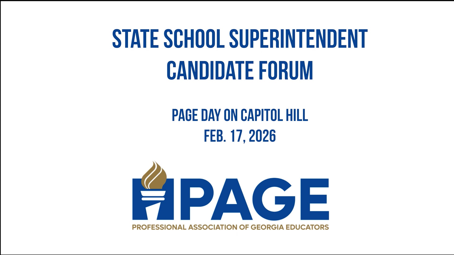 PDOCH 2026 Candidate Forum