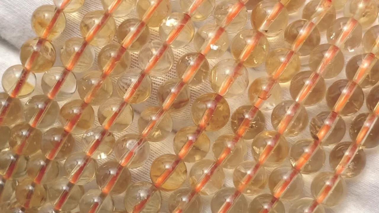 シトリン ラウンド6mm ブレスレット｜天然石ビーズの卸問屋・通販