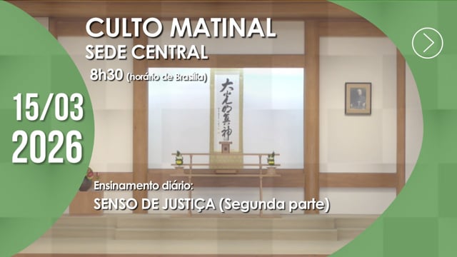 Capa do vídeo do “Culto Matinal | Sede Central - 15/03/2026”.