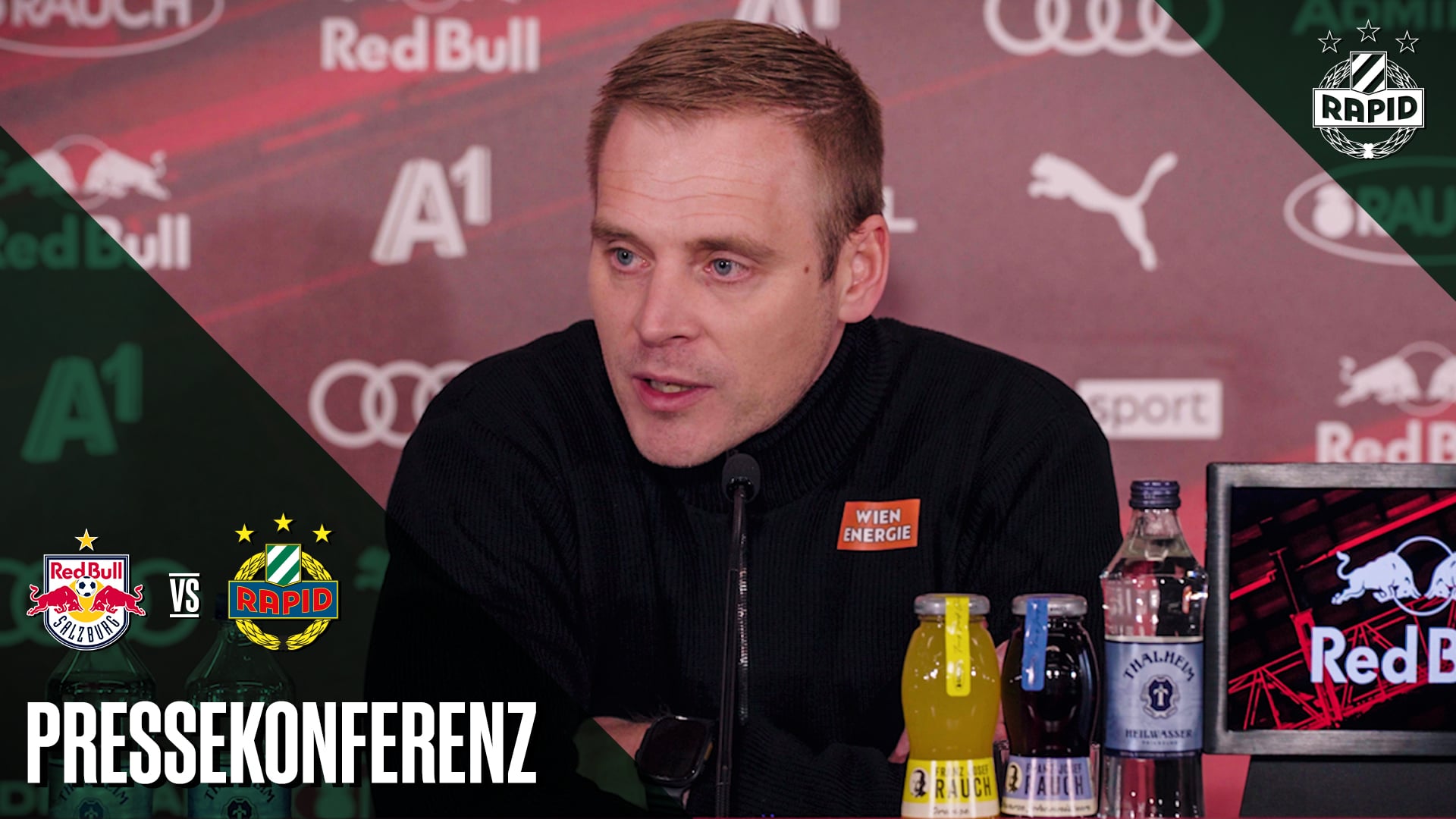 Pressekonferenz nach dem Spiel gegen den FC Salzburg