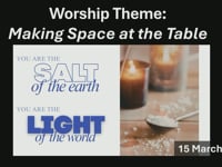 Worship for March 15th 2026