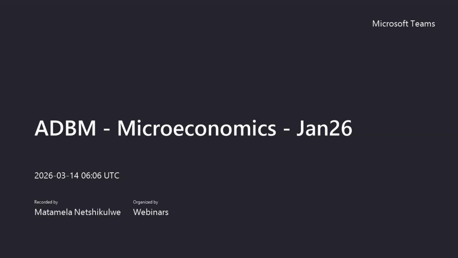 ADBM - Microeconomics - Jan26-20260314_Webinar Recording 2 | Videos ...