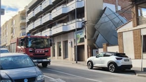 Desperfectes importants per una tramuntanada que arriba als 119 Km/h