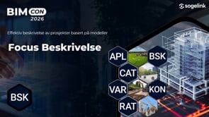 BIMcon2026 - Effektiv beskrivelse av prosjekter basert på modeller