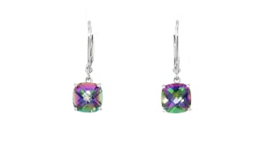 5.00 ct. t.w. Multicolored Topaz Drop Earrings in Sterling Silver