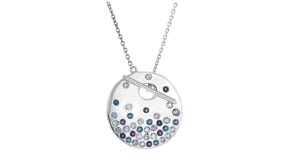 1.40 ct. t.w. Scattered Multi-Gemstone Toggle Necklace in Sterling Silver