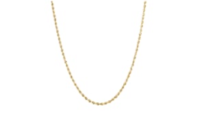 Italian 2.1mm 10kt Yellow Gold Rope-Chain Necklace