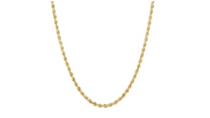 Italian 2.6mm 10kt Yellow Gold Rope-Chain Necklace