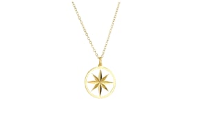 Italian 10kt Yellow Gold North Star Necklace
