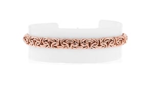 18kt Rose Gold Over Sterling Byzantine Bracelet