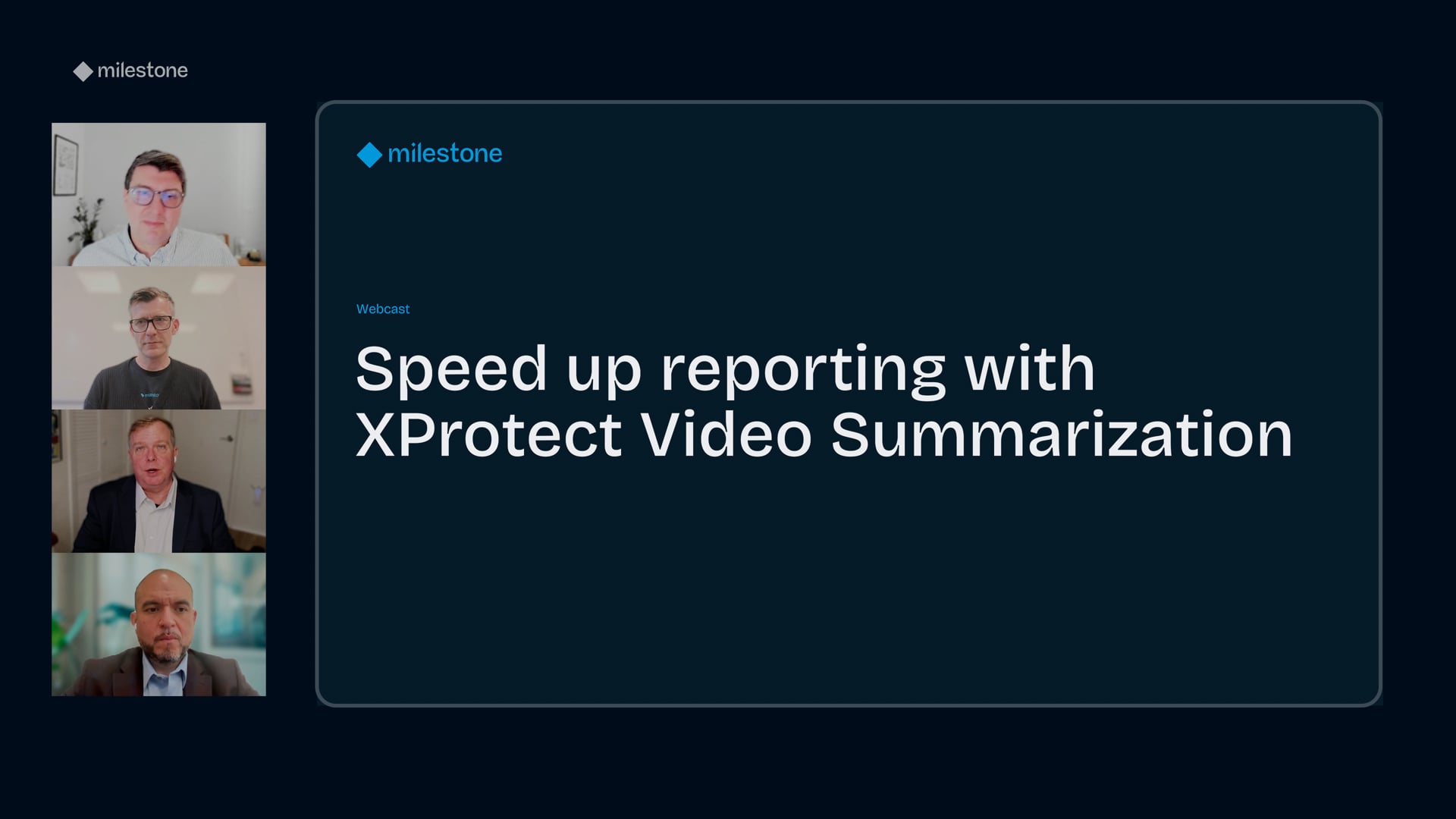 Cut review time and speed up reporting with XProtect Video Summarization