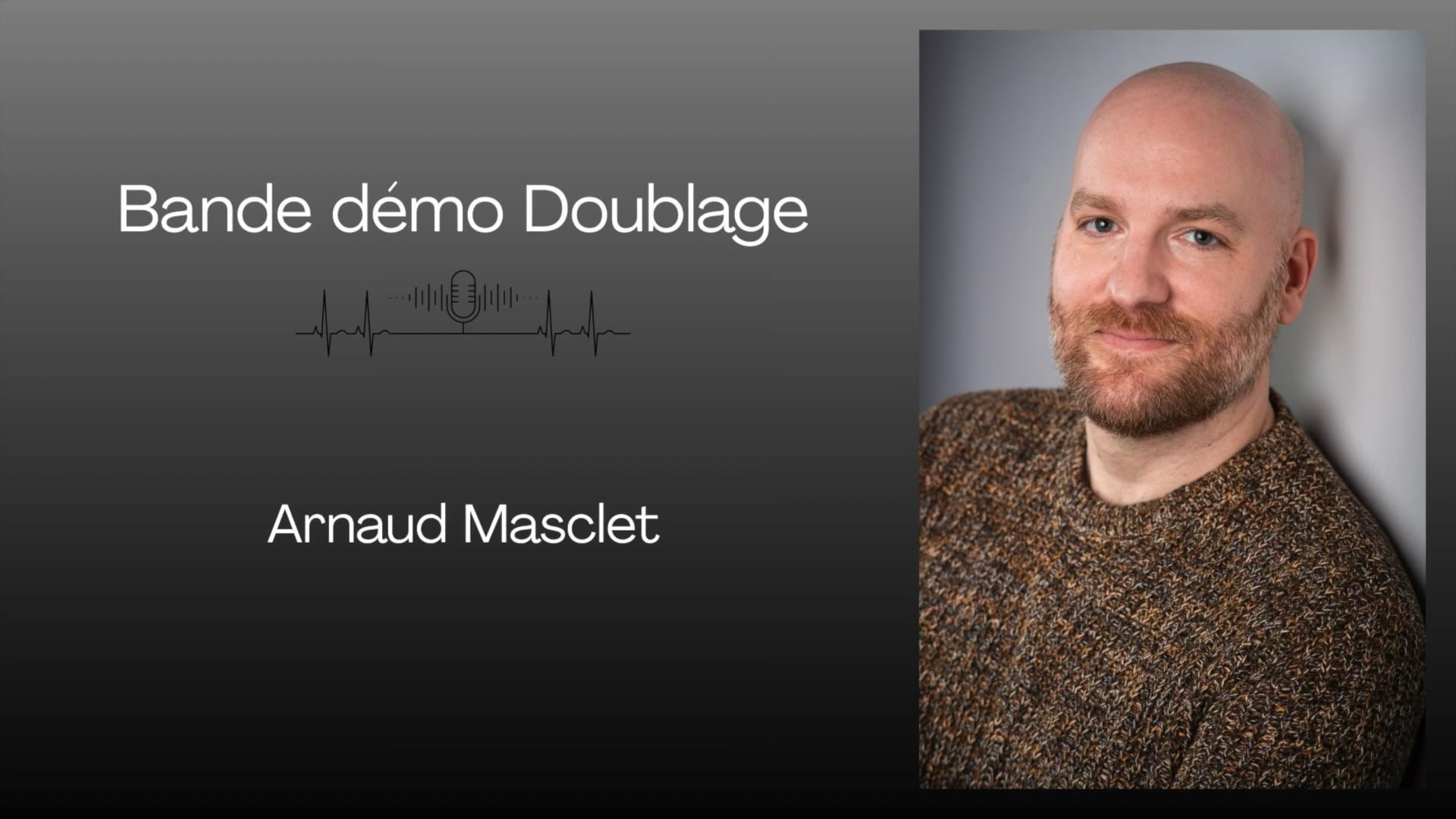Vidéo Bande démo doublage 2026