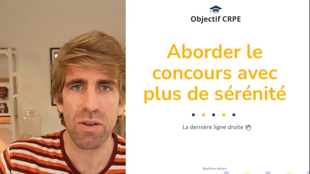 Abordez les épreuves du CRPE avec sérénité