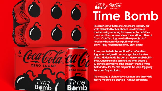 Time Bomb By Coca Cola Zero Sugar by Diamonte Giacovelli