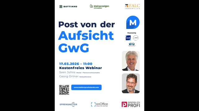 Post von der Aufsicht GwG