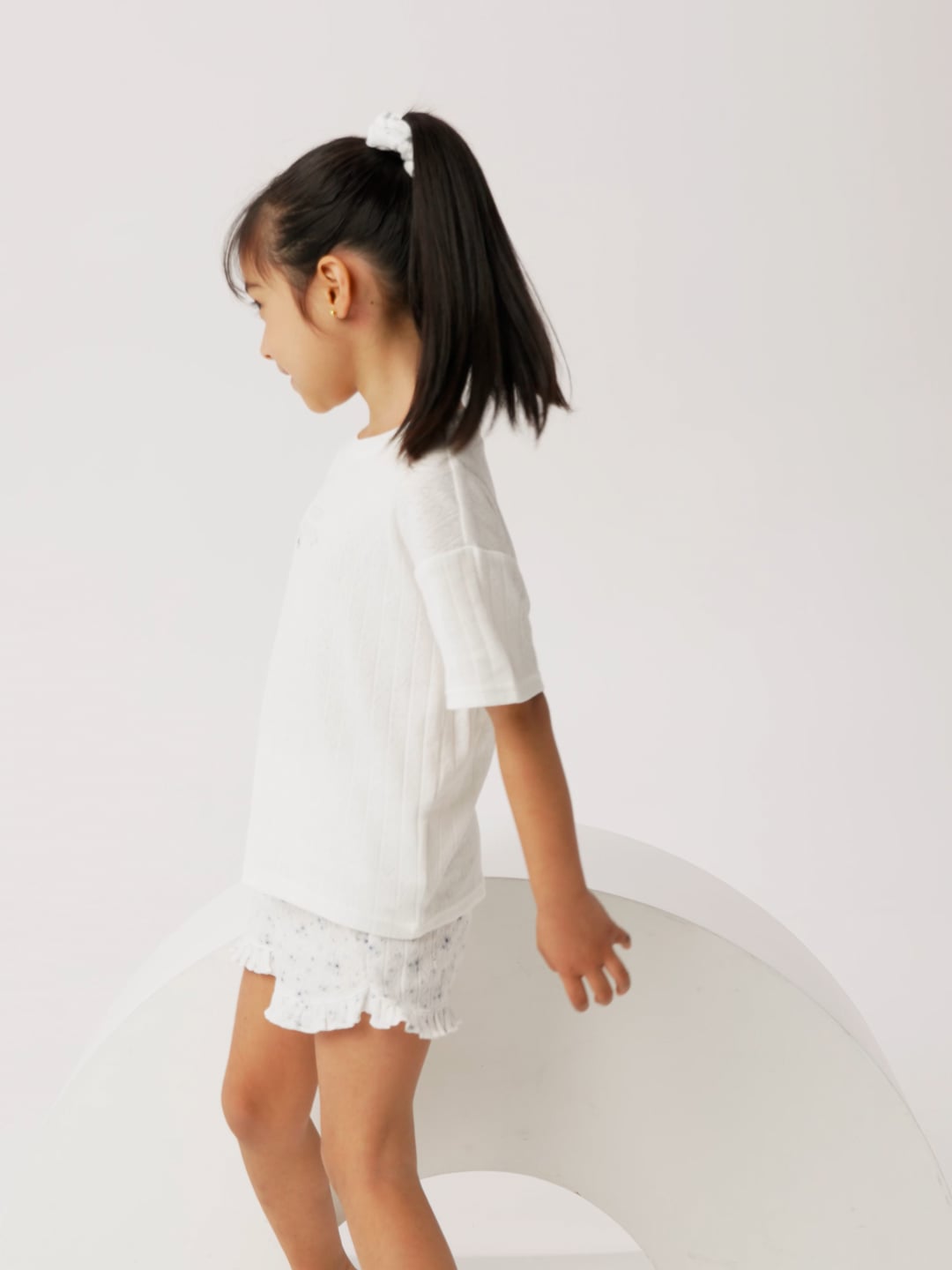 סט פיג’מה פוינטל עם גומייה לשיער