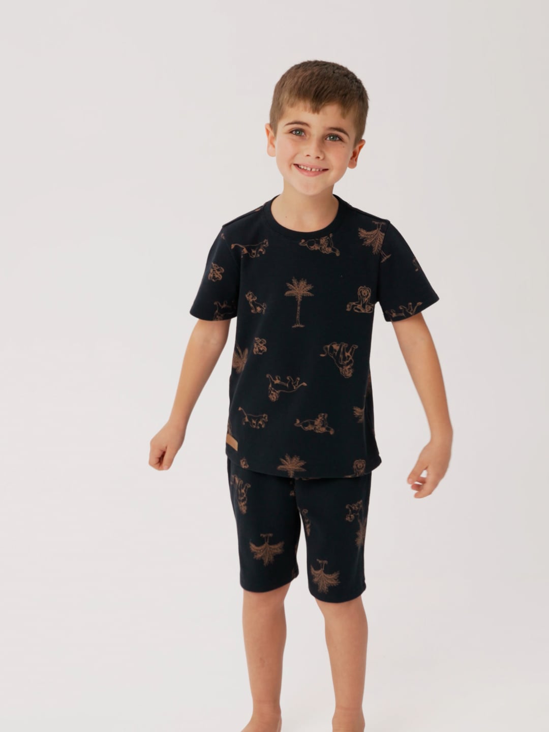 סט פיג’מה קצרה וופל THE LION KING