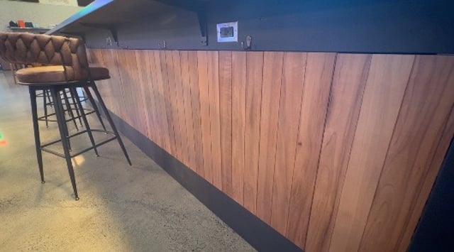 Bar front Panels with Cambio Wall System