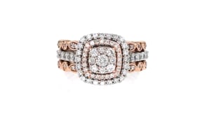 C. 1990 Vintage 1.17 ct. t.w. Diamond Ring in 14kt Two-Tone Gold