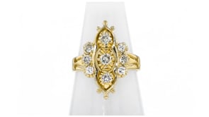 C. 1980 Vintage .50 ct. t.w. Diamond Ring in 14kt Yellow Gold