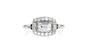 C. 1970 Vintage .76 ct. t.w. Diamond Ring in Platinum