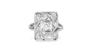 C. 1960 Vintage .70 ct. t.w. Diamond Ring in 14kt White Gold
