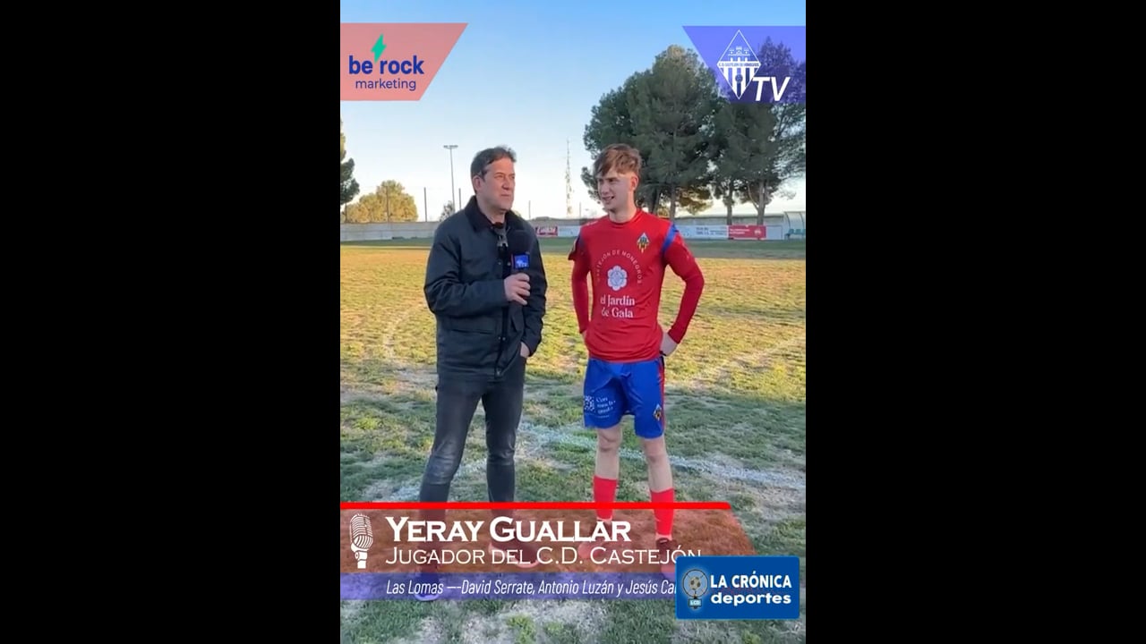 YERAY GUALLAR (Jugador Castejón) CD Bujaraloz 0-1 CD Castejón / Jor. 23 - 2ª Regional Gr 2-1 / Fuente: CD Castejón