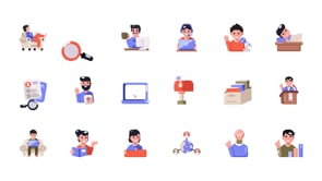 180 Animated Flat Business Icons, an Emoji Icon by Creative Stall (Thumbnail 4 of 4)