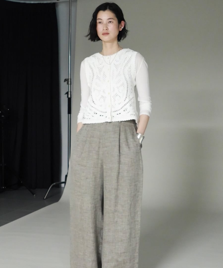 Curensology レース2WAYニットベスト Curensology｜レース2WAYニットベスト | Rakuten Fashion(楽天