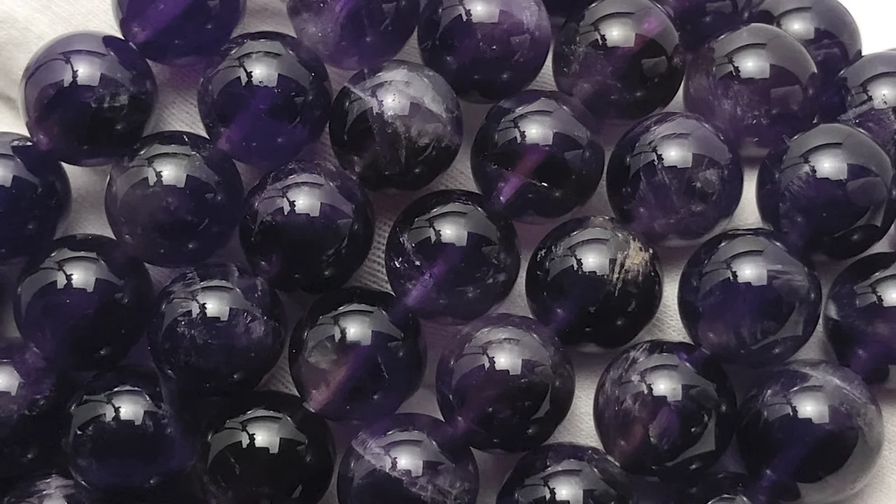 アメジスト（紫水晶） ラウンド10mm ブレスレット｜天然石ビーズの卸