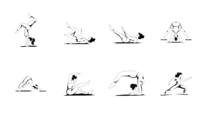 Animated Yoga Poses Illustration Set, a Sport Illustration by Creative Stall (Thumbnail 5 of 5)