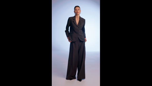 Blazer Alfaiataria Chumbo Mescla Nina CB