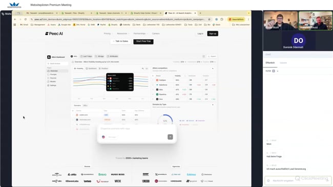 Agentic Storefronts & Shopify ChatGPT-Anbindung, Peec AI & LLM-Sichtbarkeit für die Lead-Generierung, Performance Max & Demand Gen Kampagnen mit Jonas & Daniel vom 17.03.26